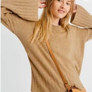 Madewell Ayres Wide-Sleeve Cropped Sweater Size S